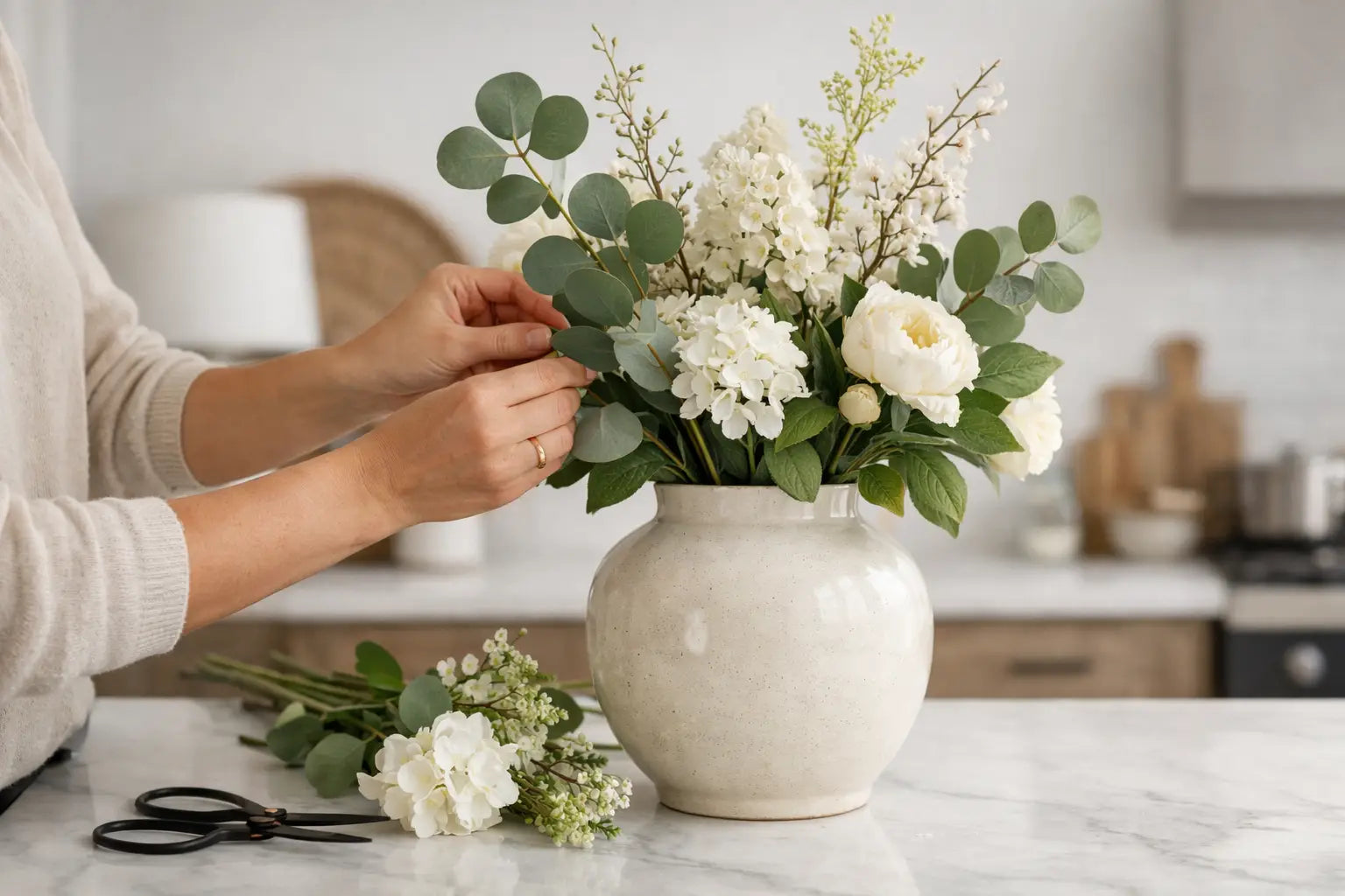 How to Arrange Faux Stems at Home