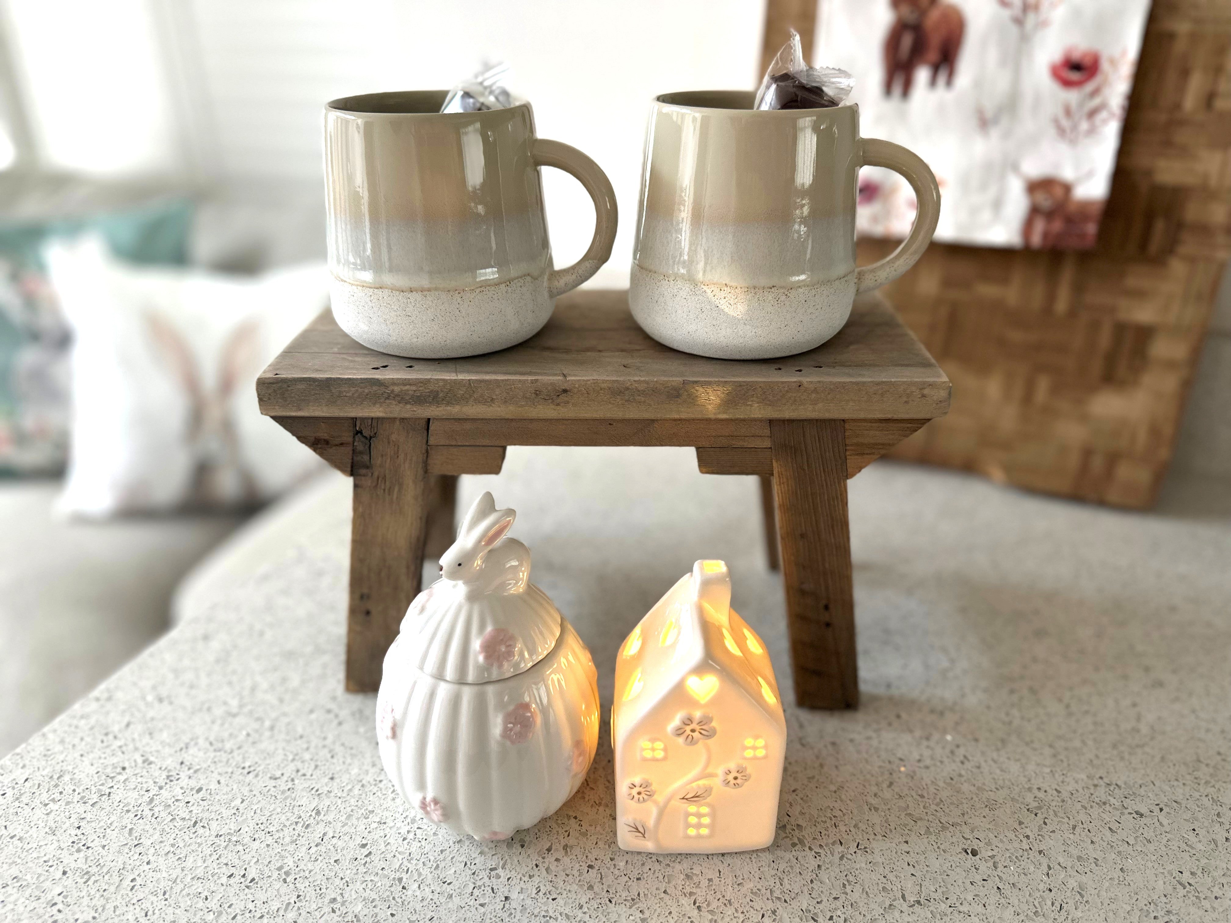 Sable Homeware Cosy Easter Evening Mug and Glow Set featuring a decorative mug with Easter-themed design and glow elements.