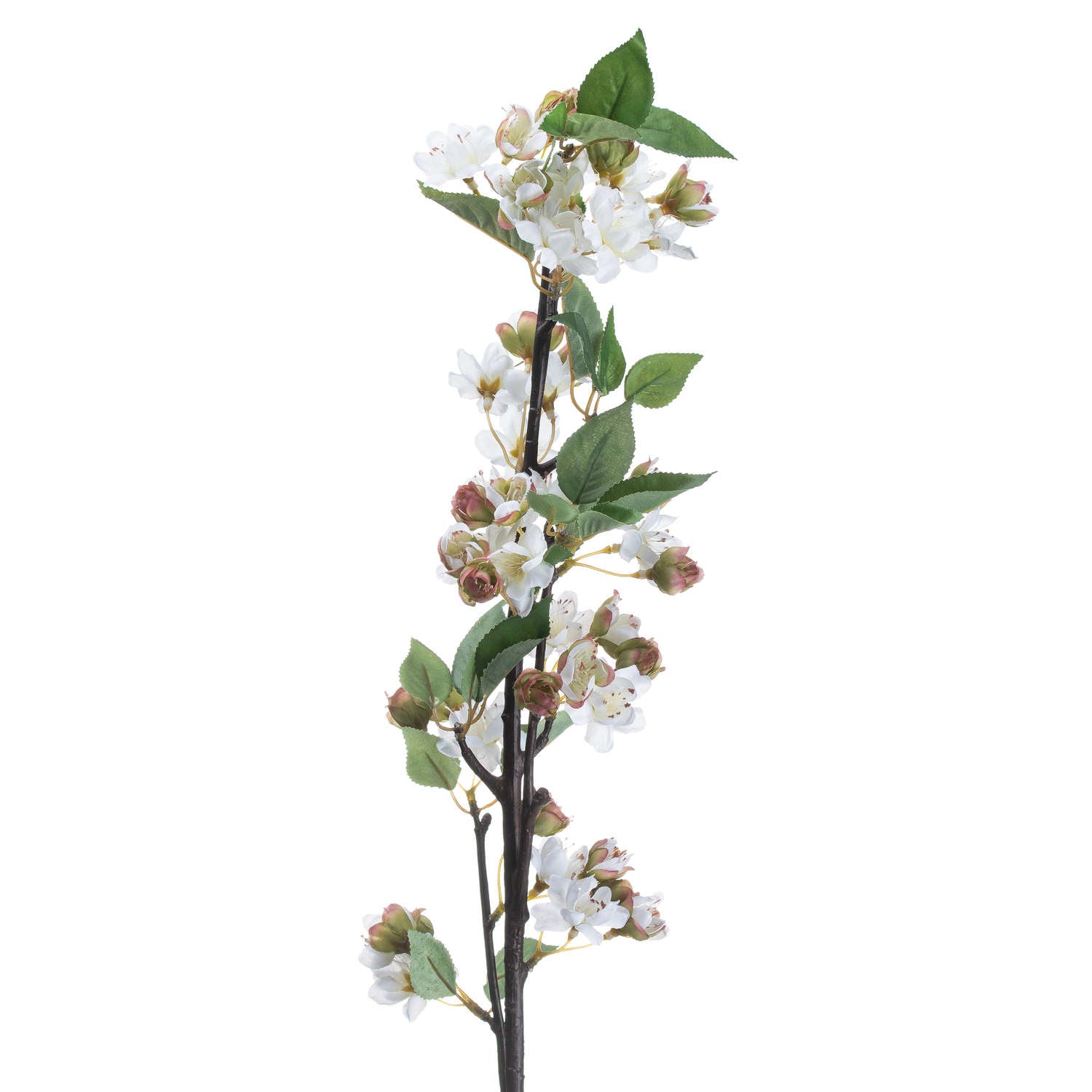 Sable Homeware English Blossom faux branch with pink and white blossoms, realistic faux flowers for home decor.