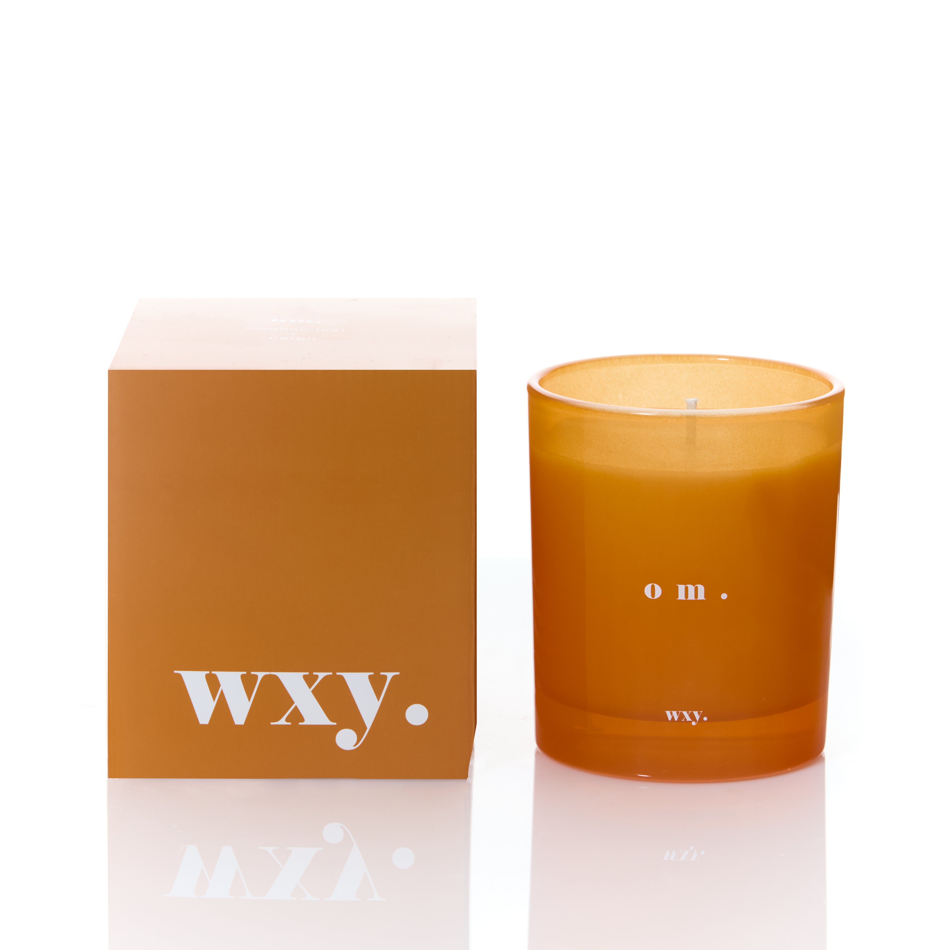 Elegant candle holder for Om Bamboo Leaf & Neroli Wxy Deluxe Candle by Sable Homeware, showcasing a sleek, modern design.