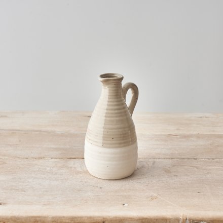 Two-tone mini jug by Sable Homeware featuring a stylish design in two color options, perfect for serving or decor.