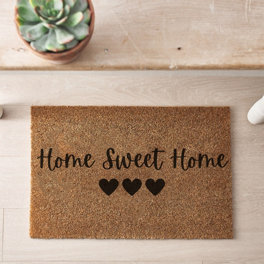 Sable Homeware door mat with decorative pattern, featuring durable rubber backing and stylish design for indoor or outdoor use