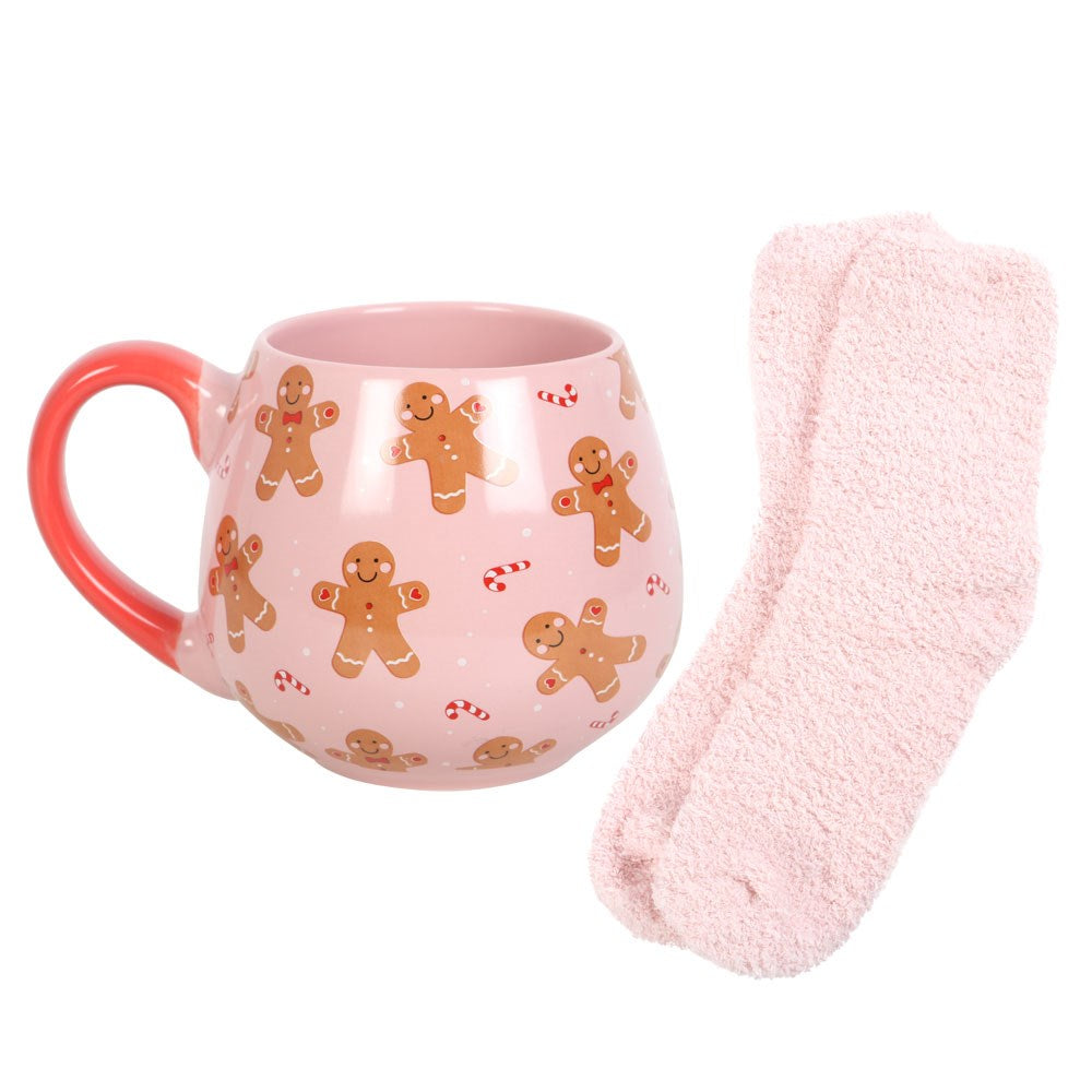 Shabbyquins mug and socks gift set featuring three cute designs, with a ceramic mug and cozy socks displayed together.