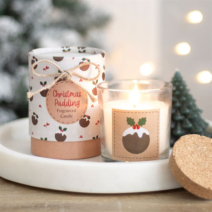 Sable Homeware Christmas scented candles in decorative candle holders, featuring two stylish designs for festive ambiance.