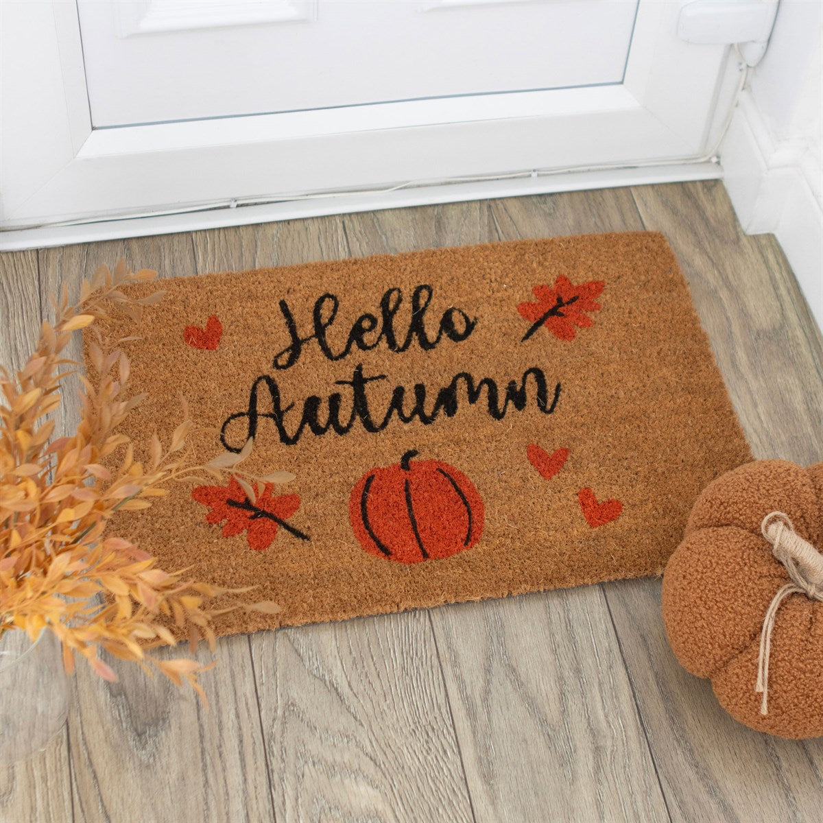 Shabbyquins door mat with decorative pattern, rectangular shape, woven texture, suitable for indoor or outdoor entrance use.
