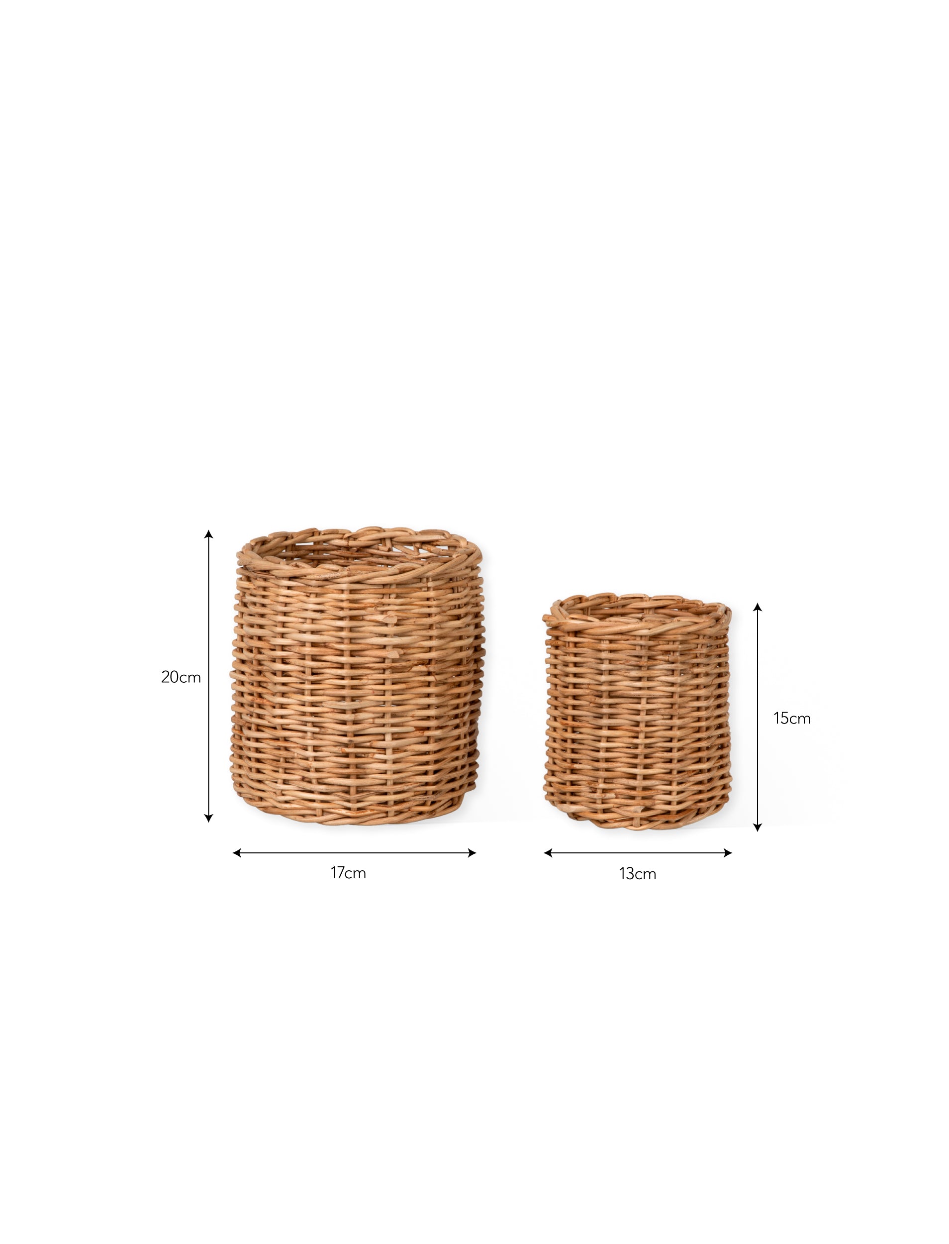 Set of two natural seagrass Preston Utensil Pots by Sable Homeware, ideal for organizing kitchen utensils in a stylish way.