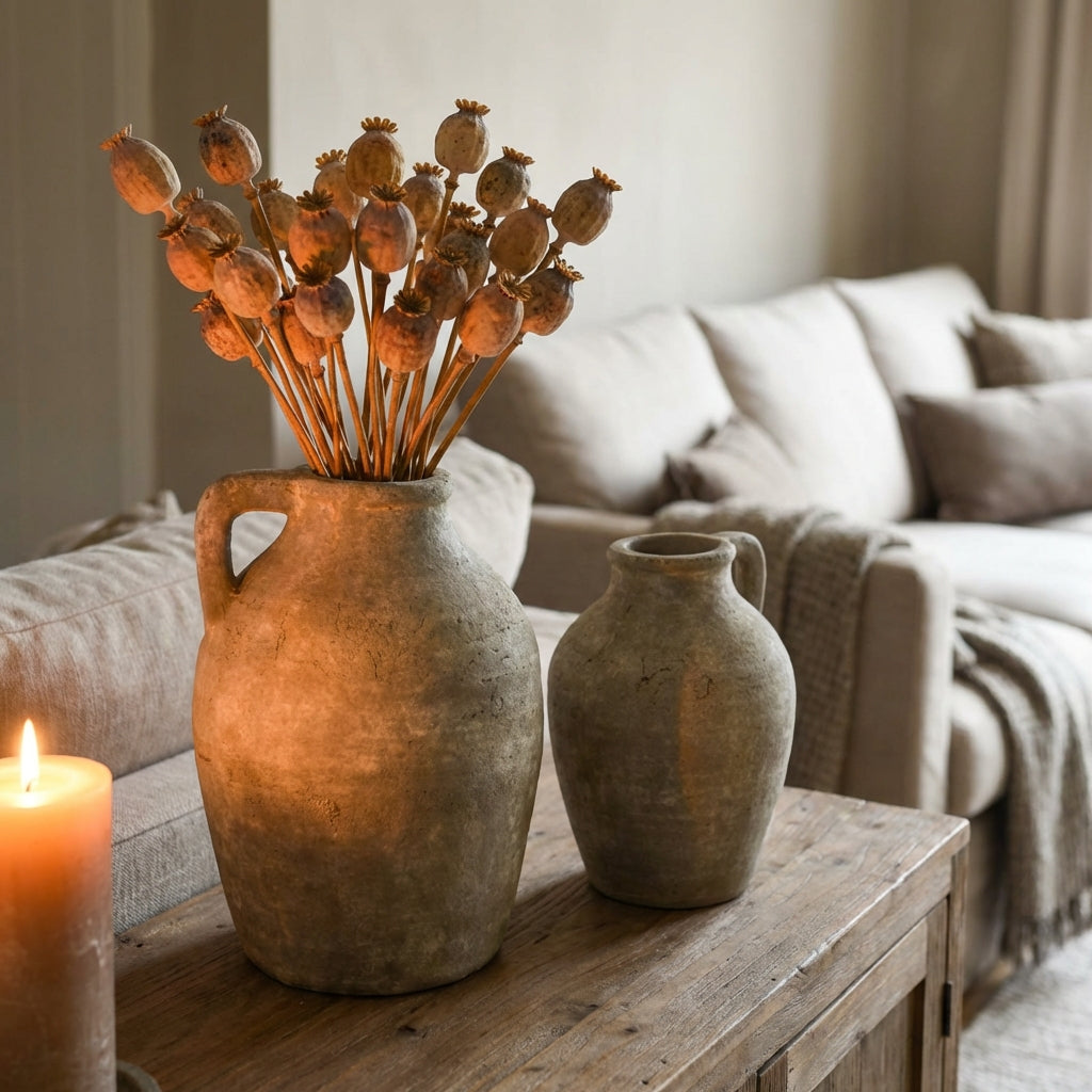 Rustic Neutral Sabrina Vase - 2 sizes