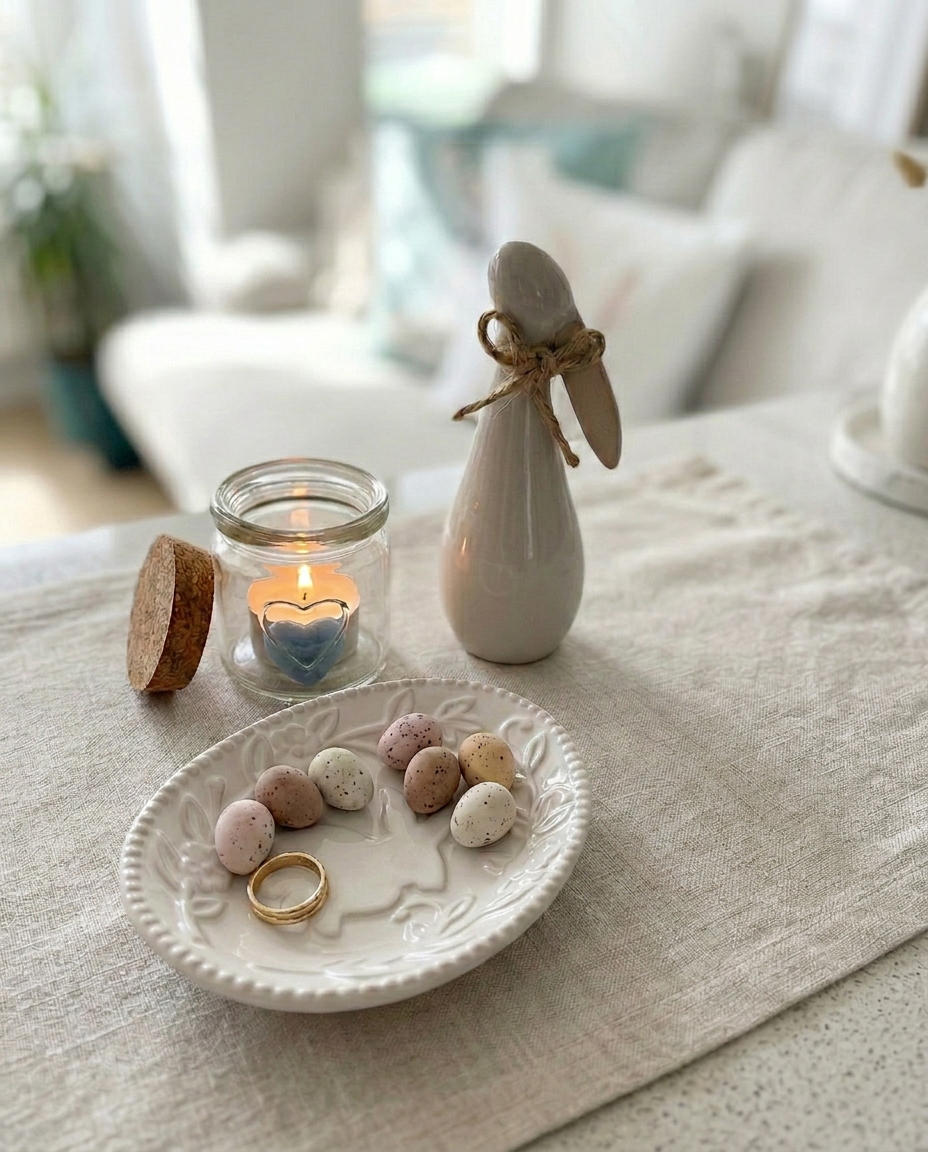 Shabbyquins Little Easter Joys Bundle with three spring styling pieces, including pastel accessories and decorative Easter-themed items.