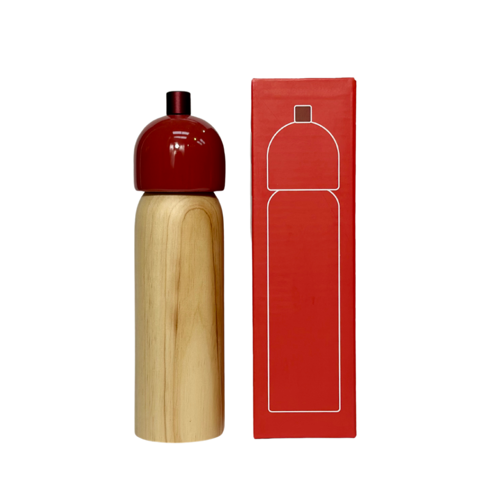 Red Sable Homeware Deluxe Salt and Pepper Grinder set, stylish table accessories with clear grinding mechanisms.