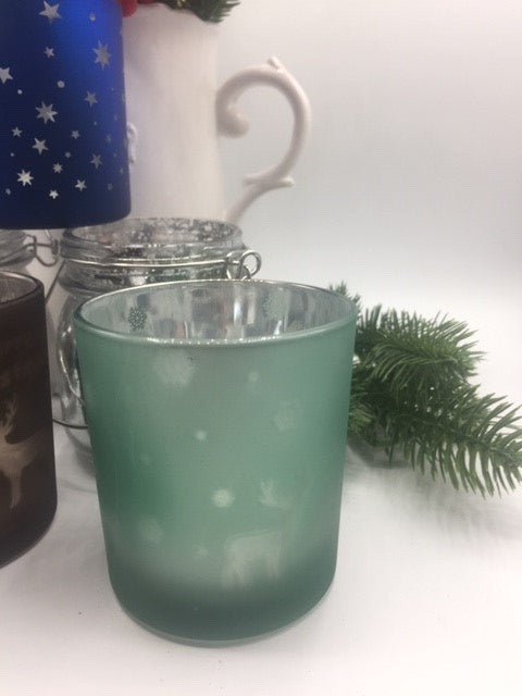 Woodland-themed Christmas tealight holder by Sable Homeware, featuring a candle holder with festive woodland design.