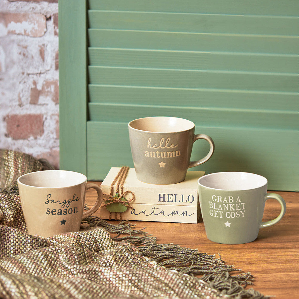 Handmade Autumnal Mugs - Shabbyquins