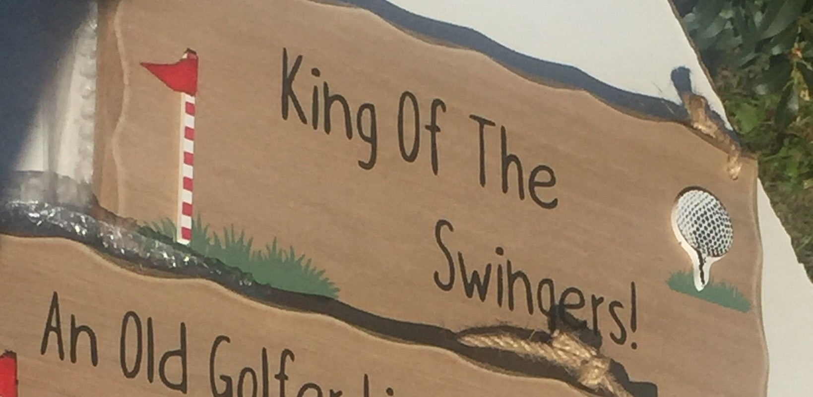 Wooden Golf Plaque - Shabbyquins