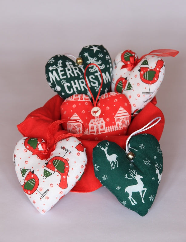 Handmade Christmas tree ornaments from Sable Homeware, featuring festive, handcrafted decorations for holiday trees.
