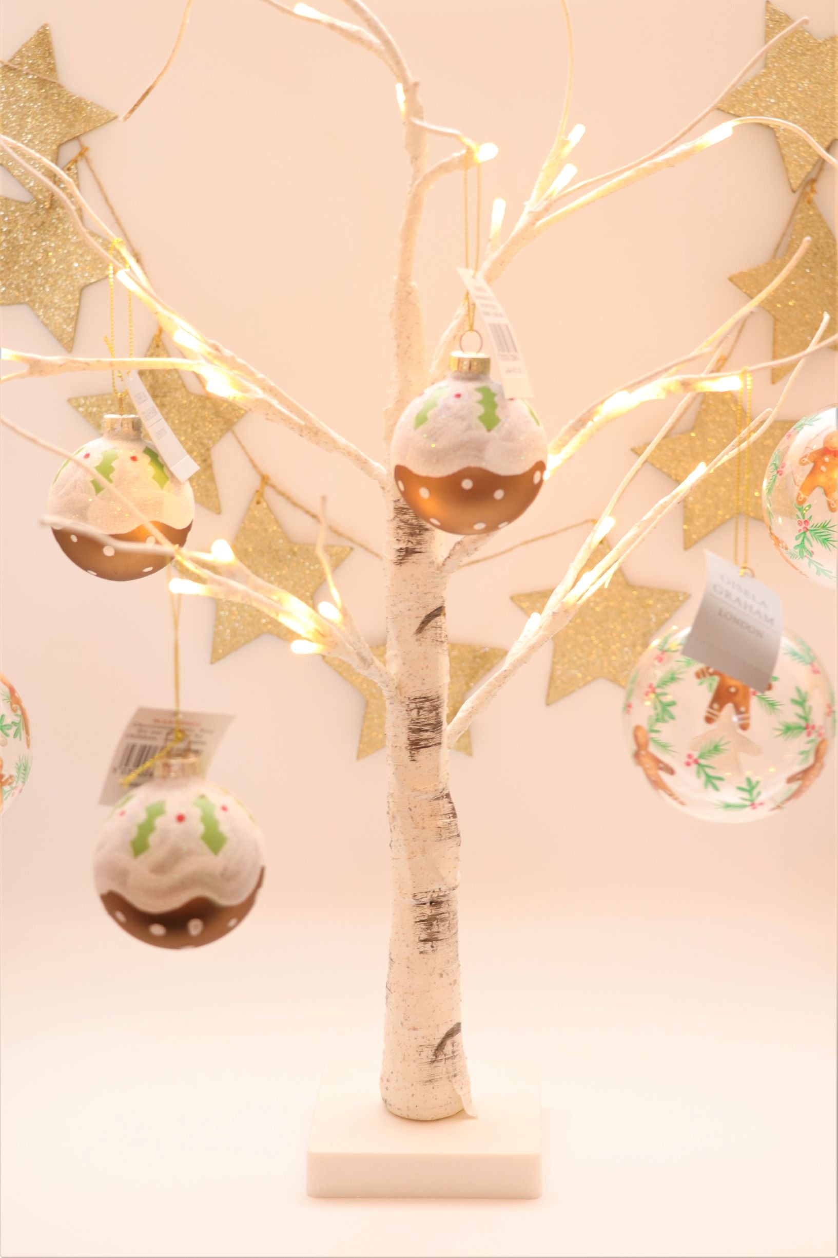 Glass Bauble - Christmas Pudding - Shabbyquins