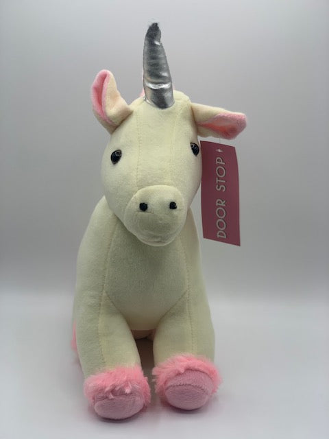 Sable Homeware unicorn door stop shaped like a whimsical unicorn figure holding a door open.