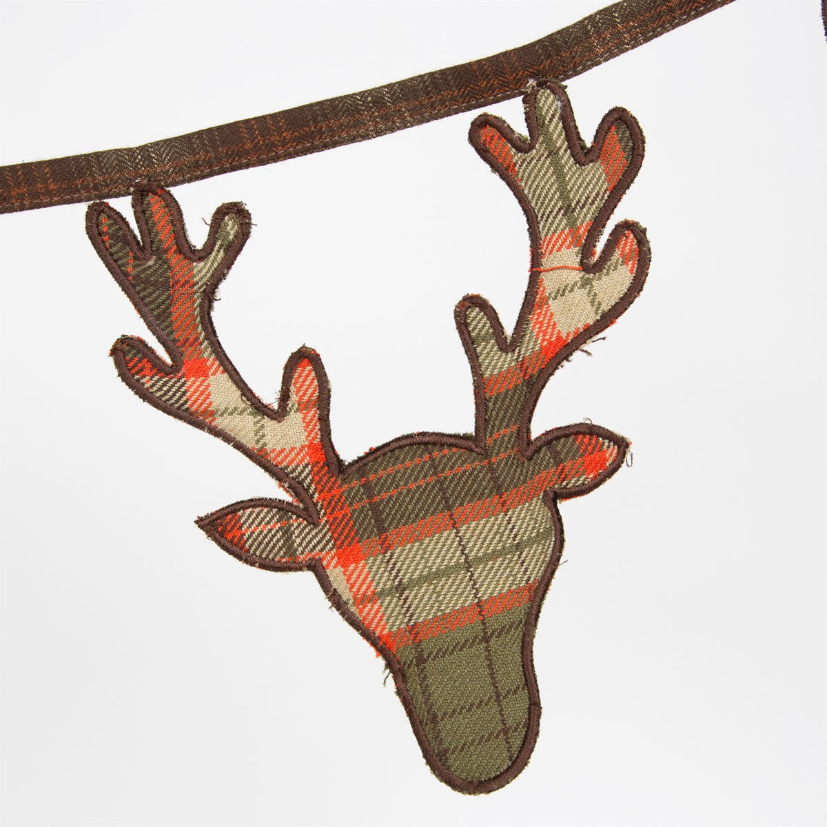 Decorative Christmas reindeer bunting by Shabbyquins, featuring hanging reindeer shapes for wall or holiday decor.