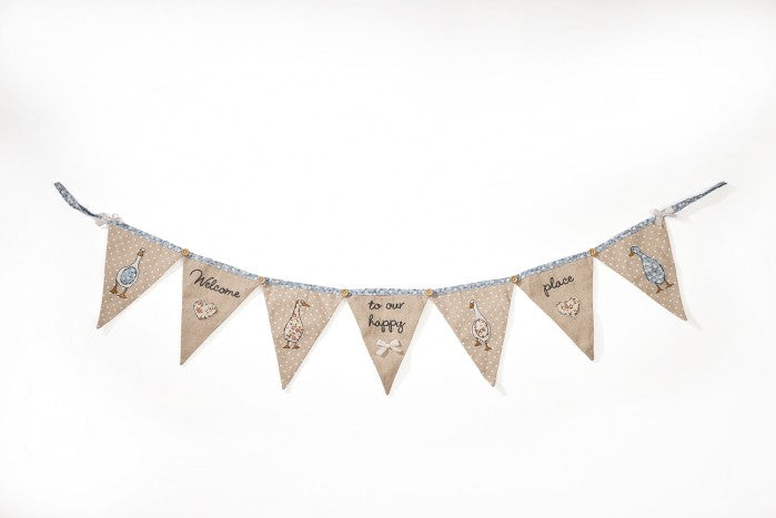 Welcome To Our Happy Place Bunting - Shabbyquins