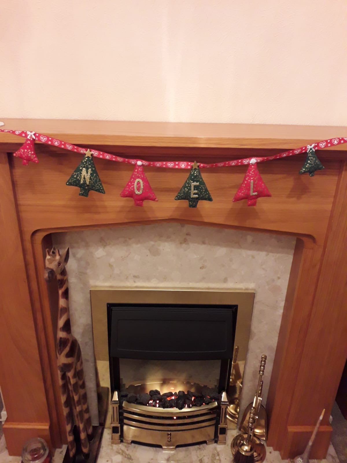 Handmade Noel Christmas Bunting Garland - Shabbyquins