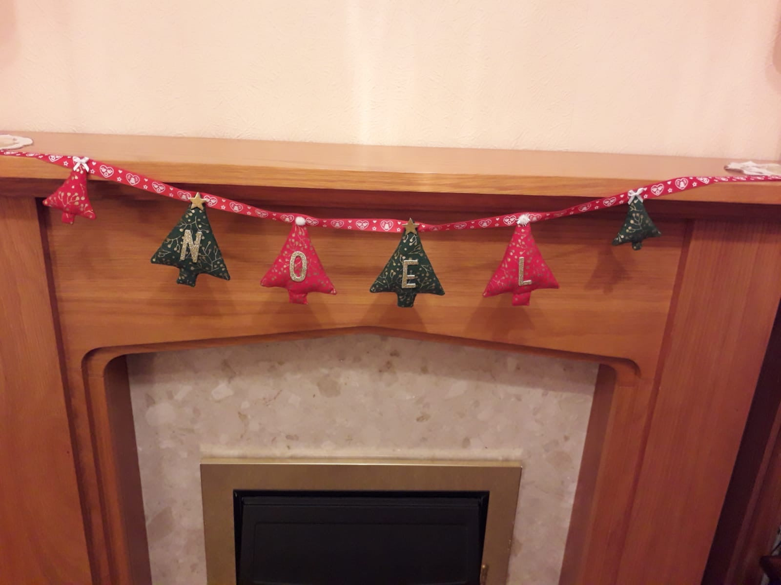 Handmade Noel Christmas Bunting Garland - Shabbyquins