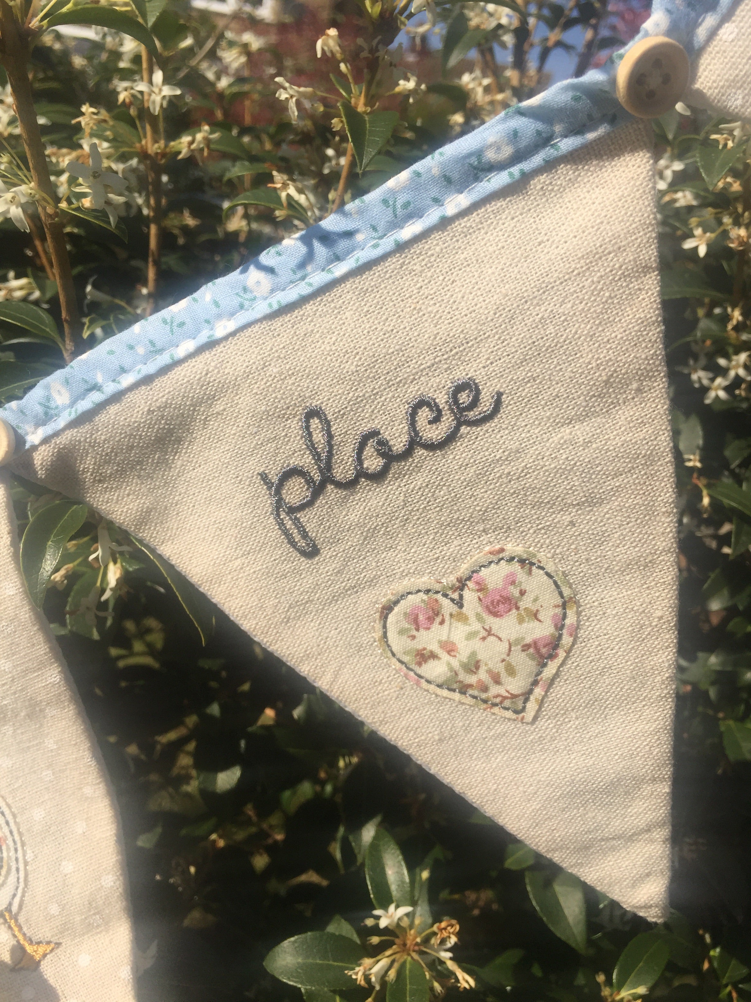 Welcome To Our Happy Place Bunting - Shabbyquins