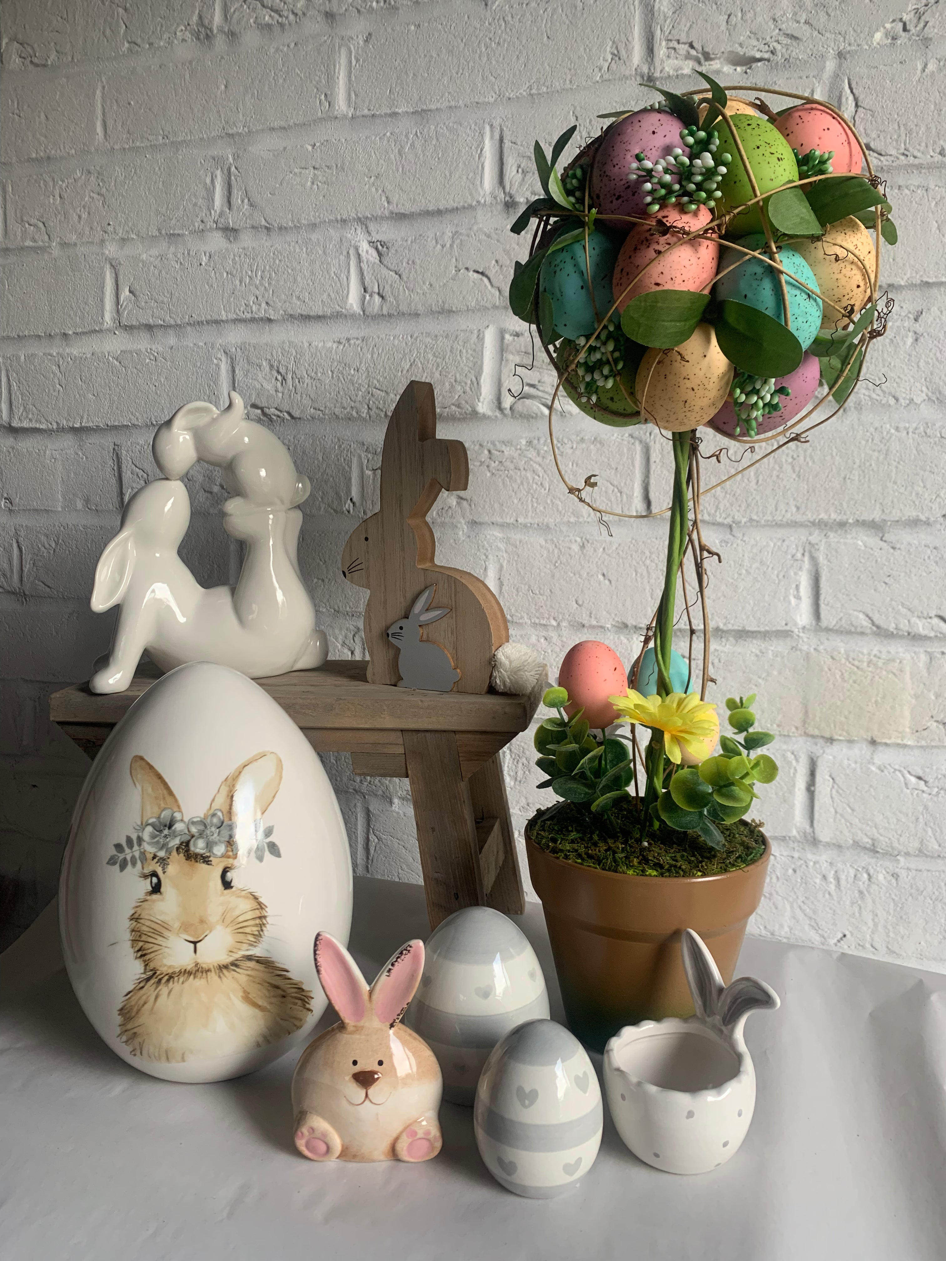 Sable Homeware Spring Bunny Collection decorative bunny figurine for home decor, featuring a charming spring-inspired design.