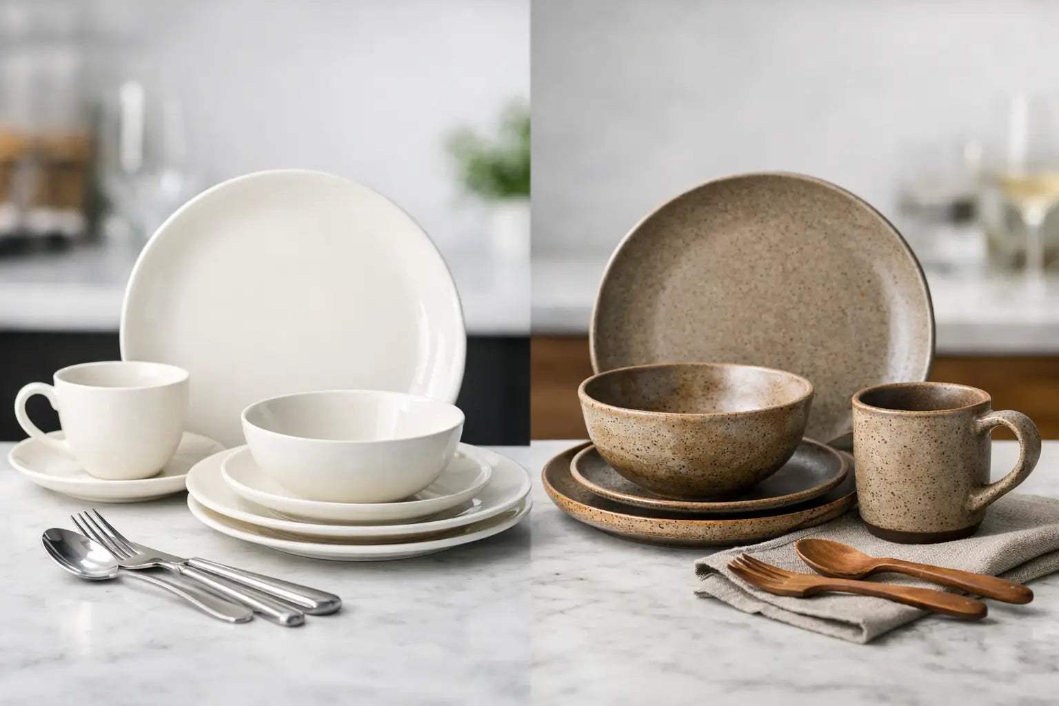 Ceramic vs Stoneware Dinner Sets