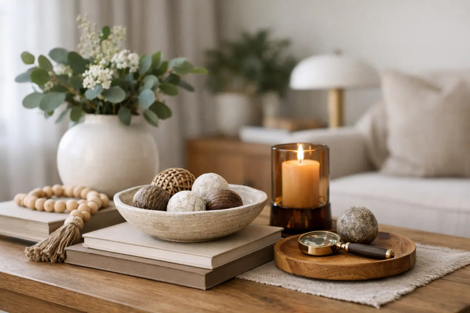 How to Layer Coffee Table Decor Well