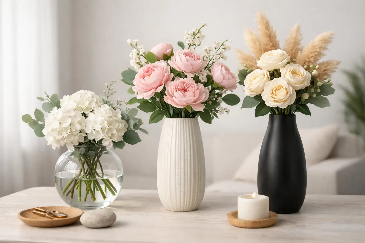How to Style Faux Flowers for Vases