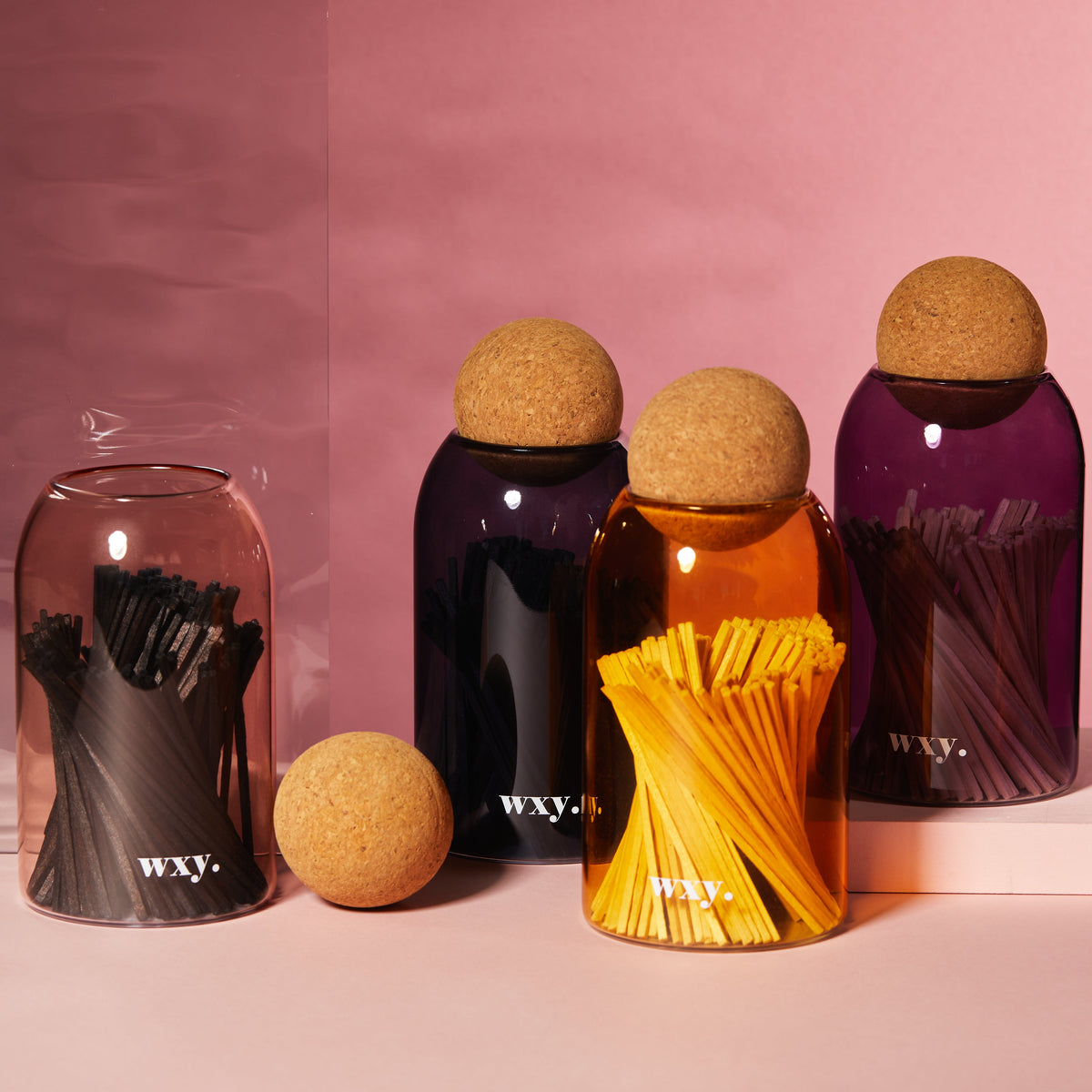 Candlelit Christmas: luxury matches in glass jar with cork stopper