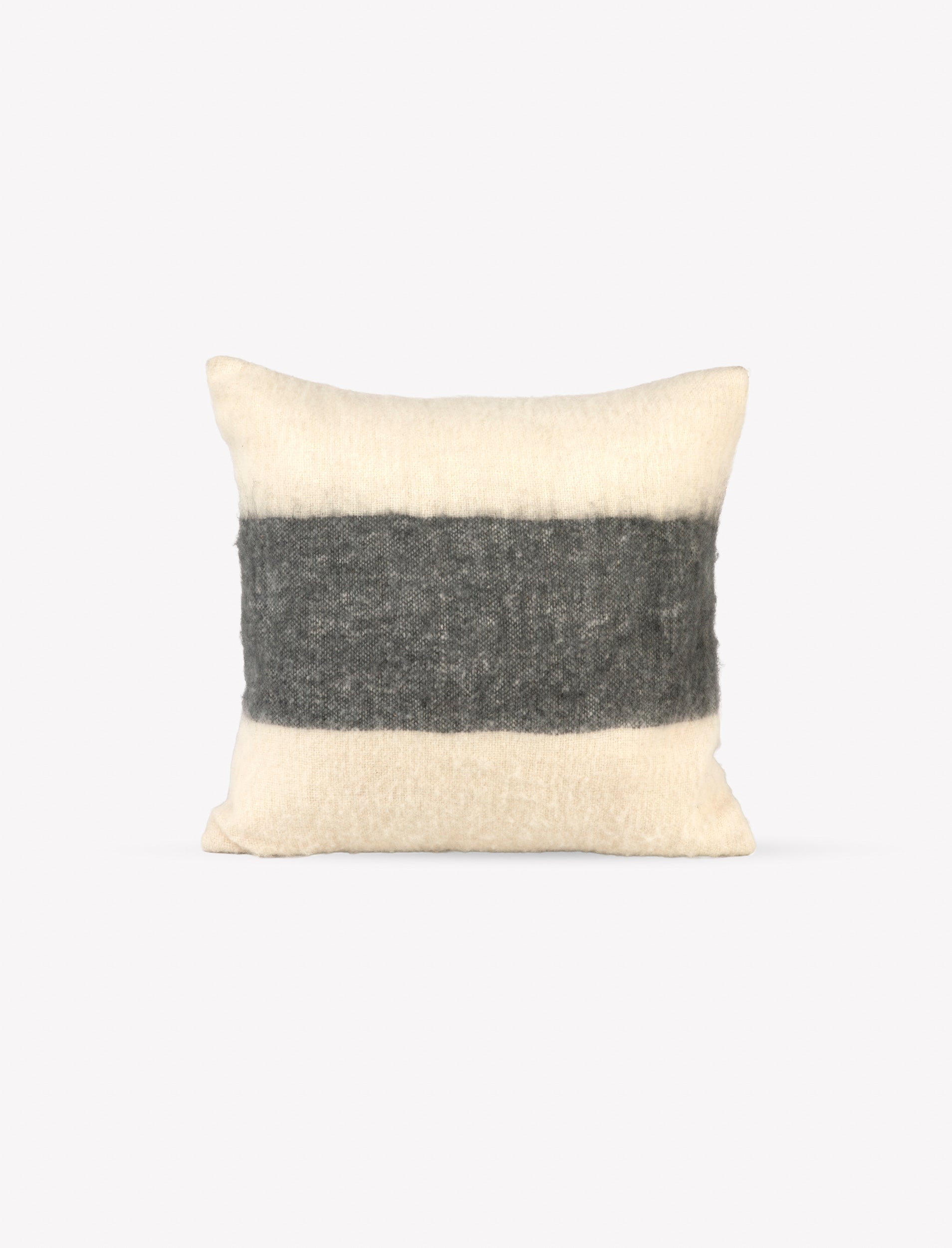 Fern Wide Stripe Wool Cushion 50x50 cms
