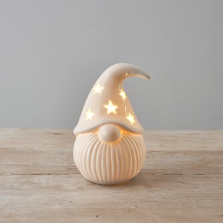 Ceramic Light Up Gonks ornament by Sable Homeware featuring festive gonk figures with illuminated details.
