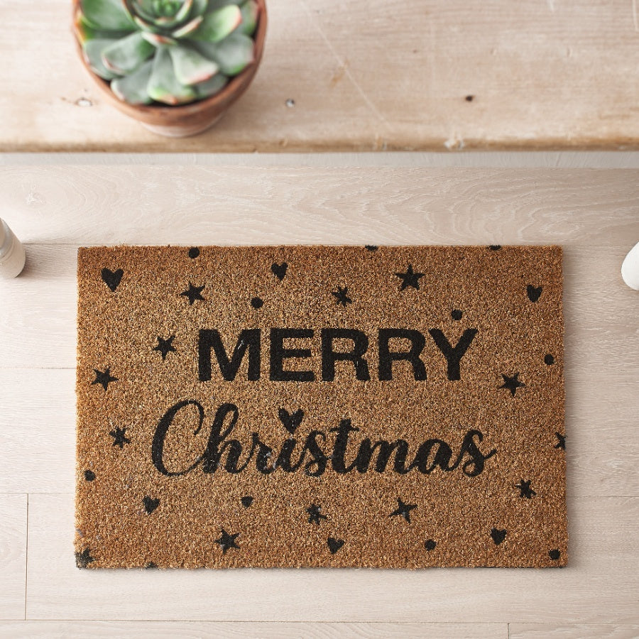 Sable Homeware door mat with decorative pattern, placed at entryway, showcasing the stylish and functional design of the product.