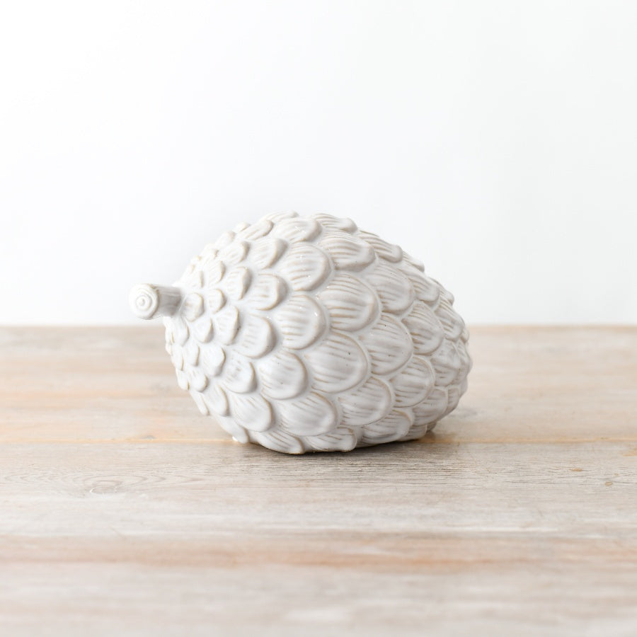 Reactive Glaze Ceramic Pinecone Ornament