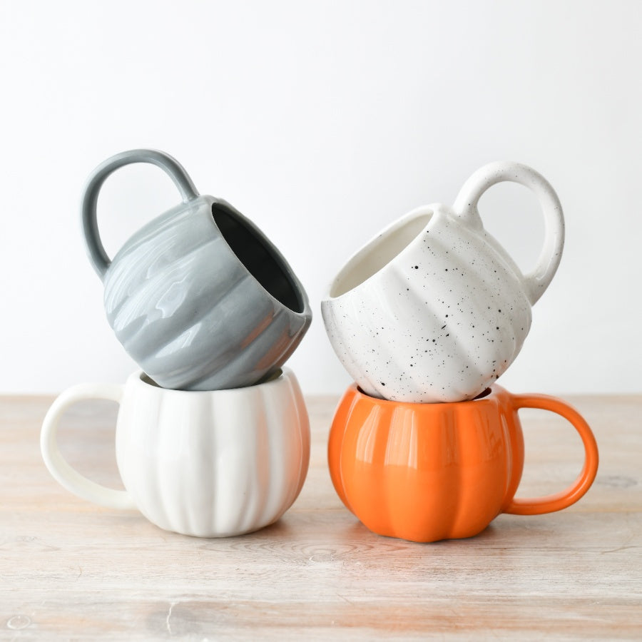 Shaped Pumpkin Ceramic Mug