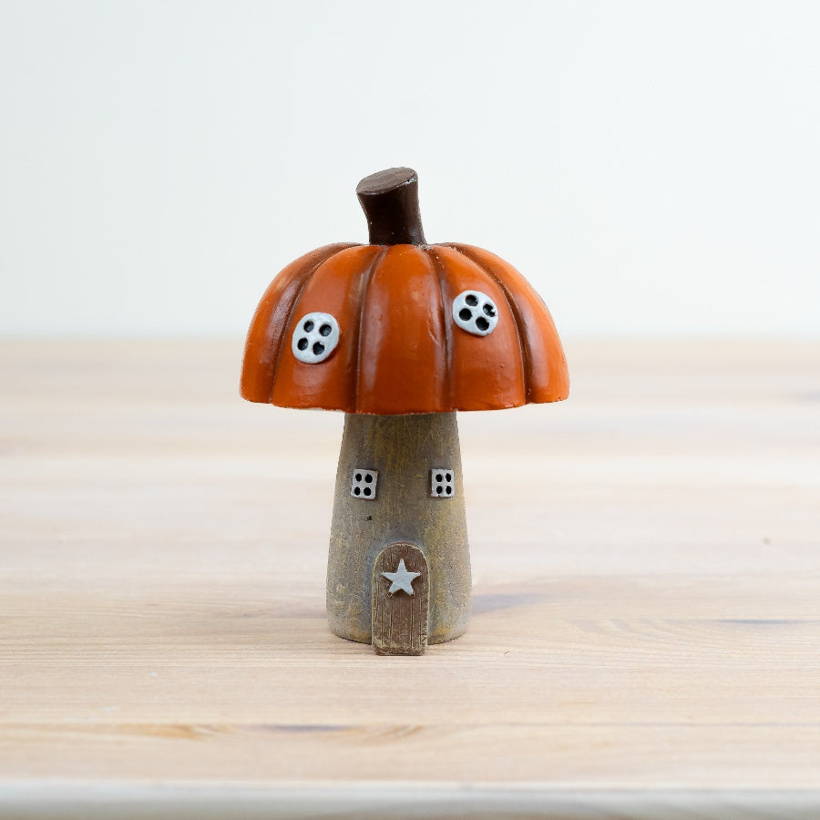 Sable Homeware pumpkin roof house ornament in three styles, featuring charming autumn-themed decorations for festive home decor.