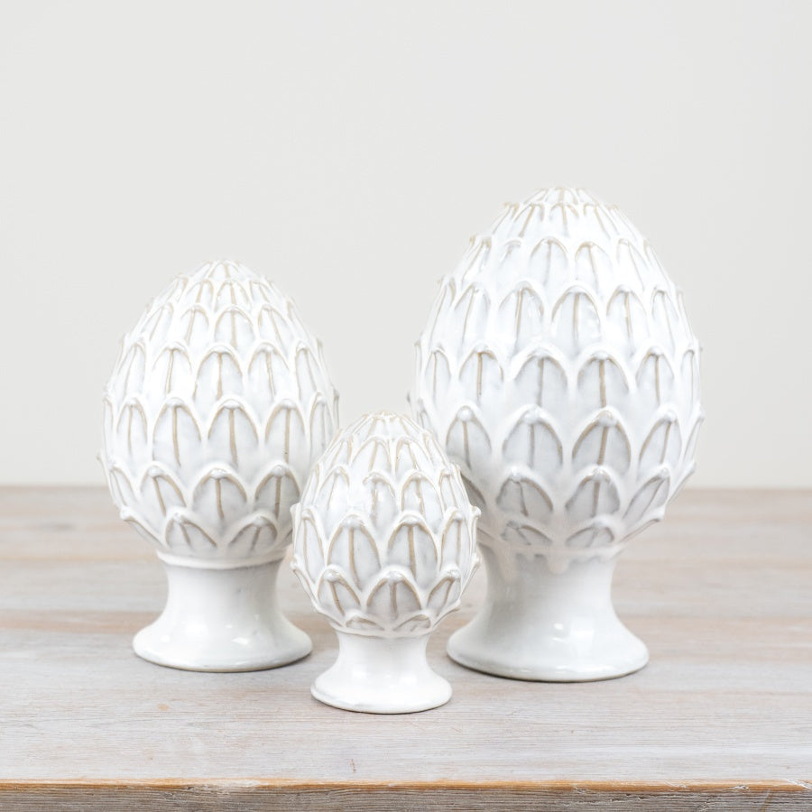 Natural Glaze Artichoke Finial