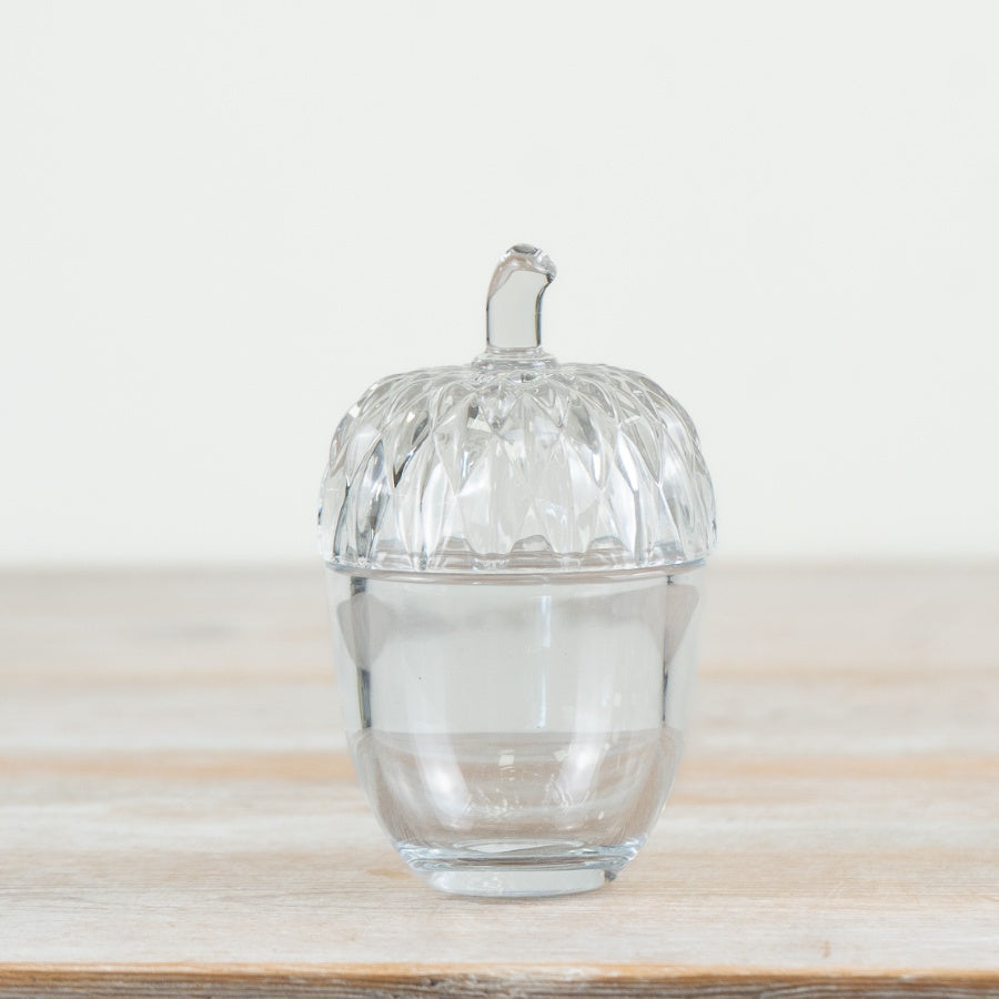 Glass Acorn Pot