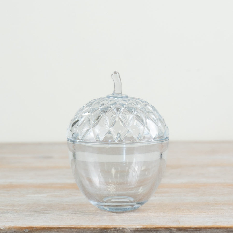 Glass Acorn Pot