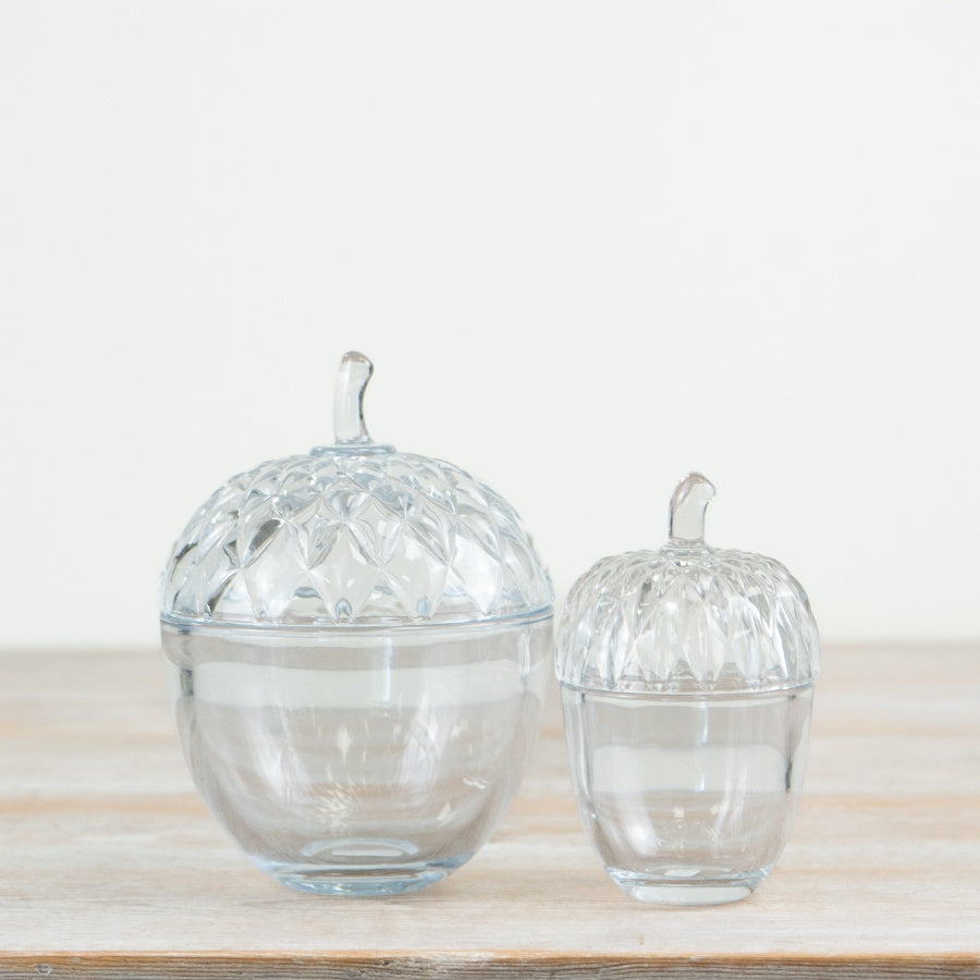 Glass Acorn Pot