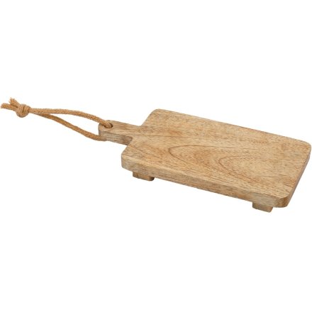 Mini wooden serving board by Sable Homeware, featuring a smooth finish and compact design for serving snacks or appetizers.
