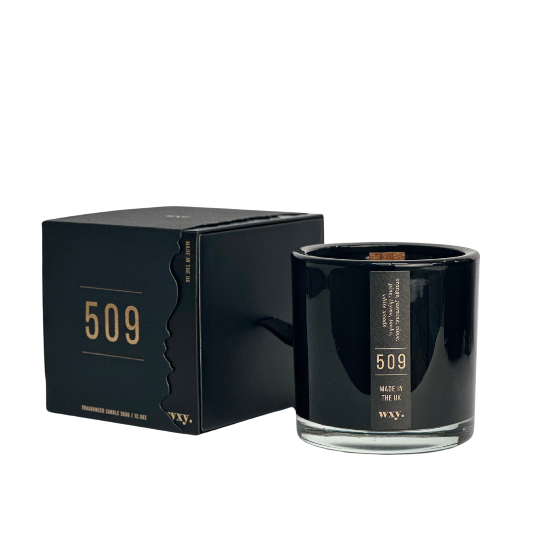 Sable Homeware Wxy Luxury Umbra Candle and Room Spray in elegant candle holder with decorative design.