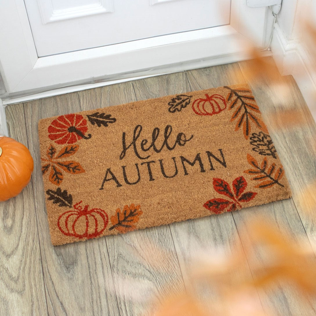 Autumn Doormat – Coir Front Door Mat, 4 Designs