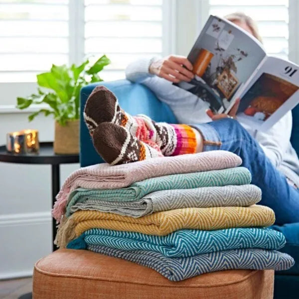 Chevron Recycled Cotton Throw