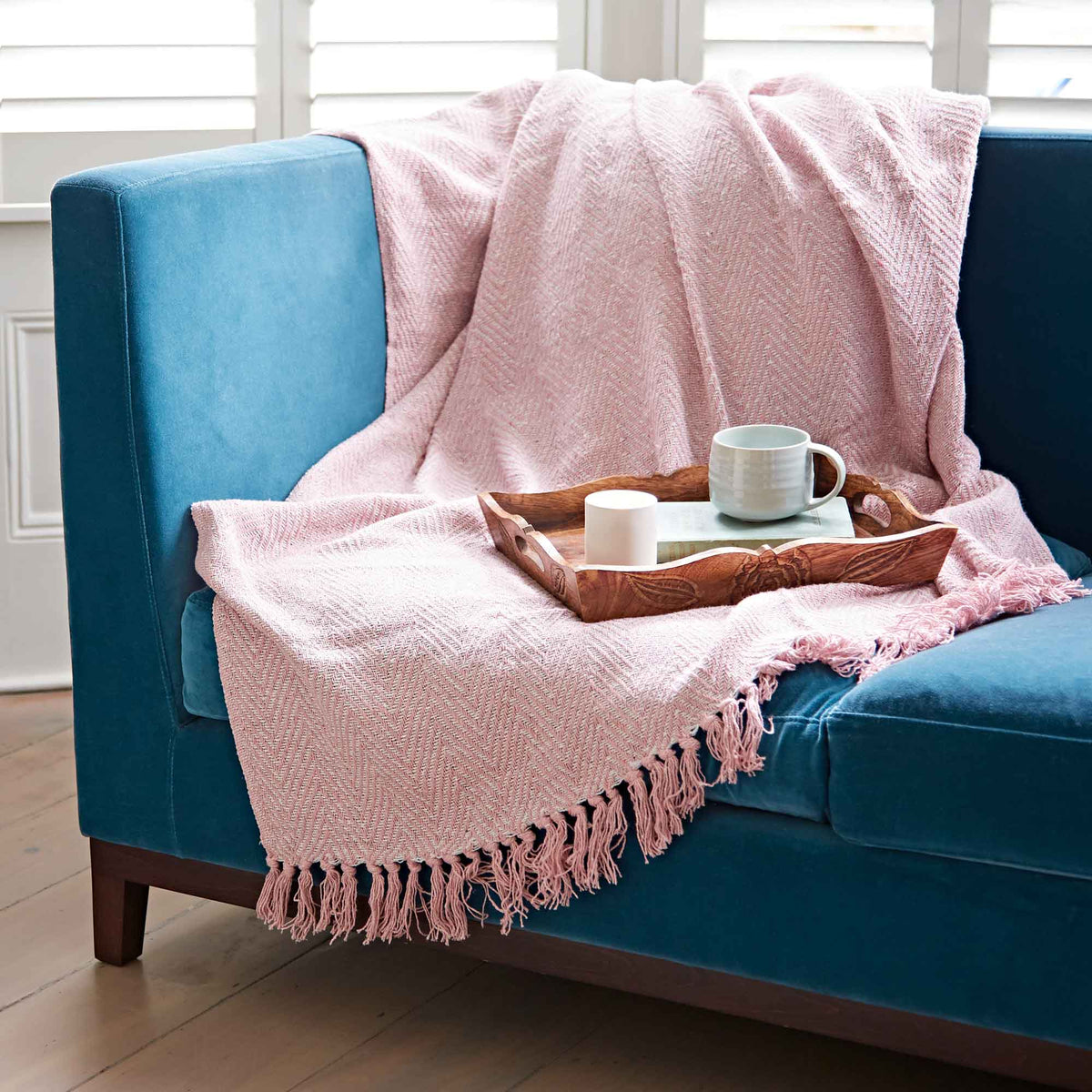 Chevron Recycled Cotton Throw