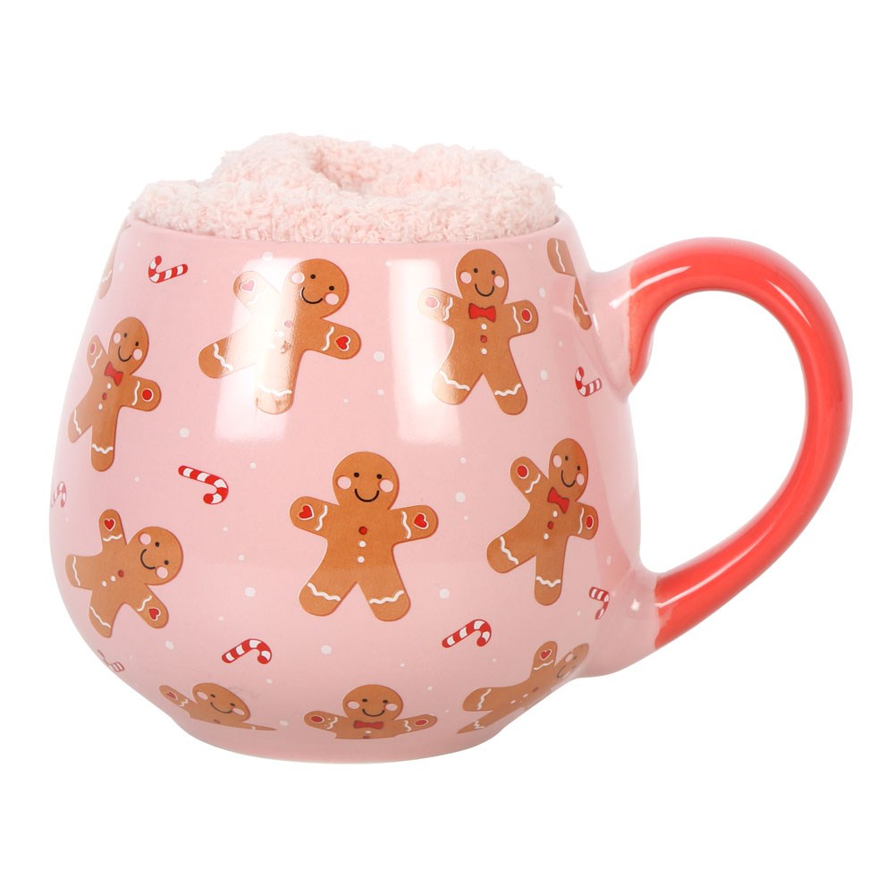 Shabbyquins mug and socks gift set featuring three cute, playful designs, perfect for cozy gift-giving.