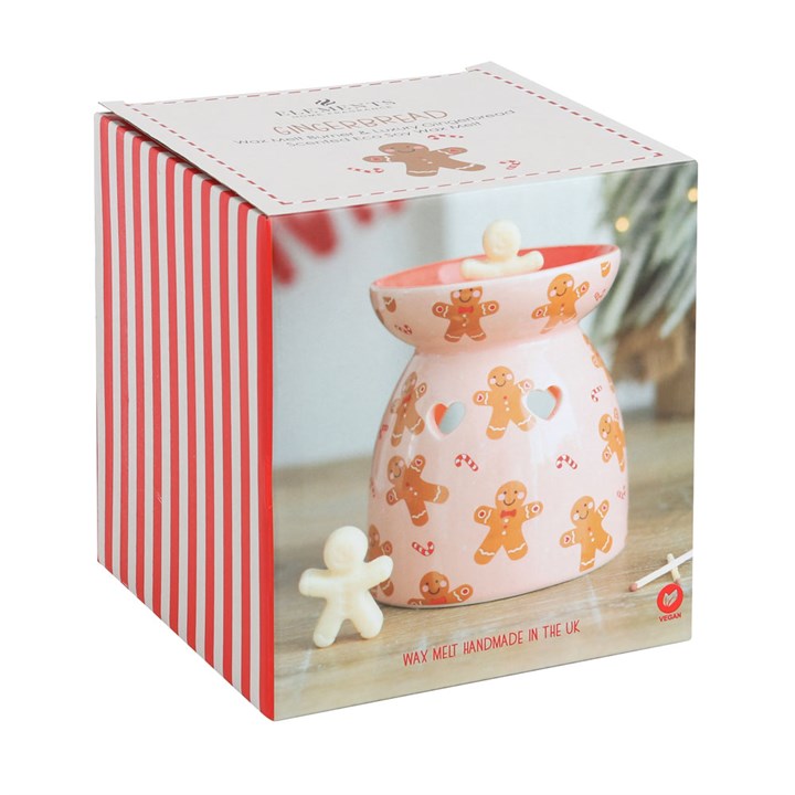 Halloween gingerbread wax melt gift set by Sable Homeware with festive gingerbread-shaped wax melts in a decorative box.