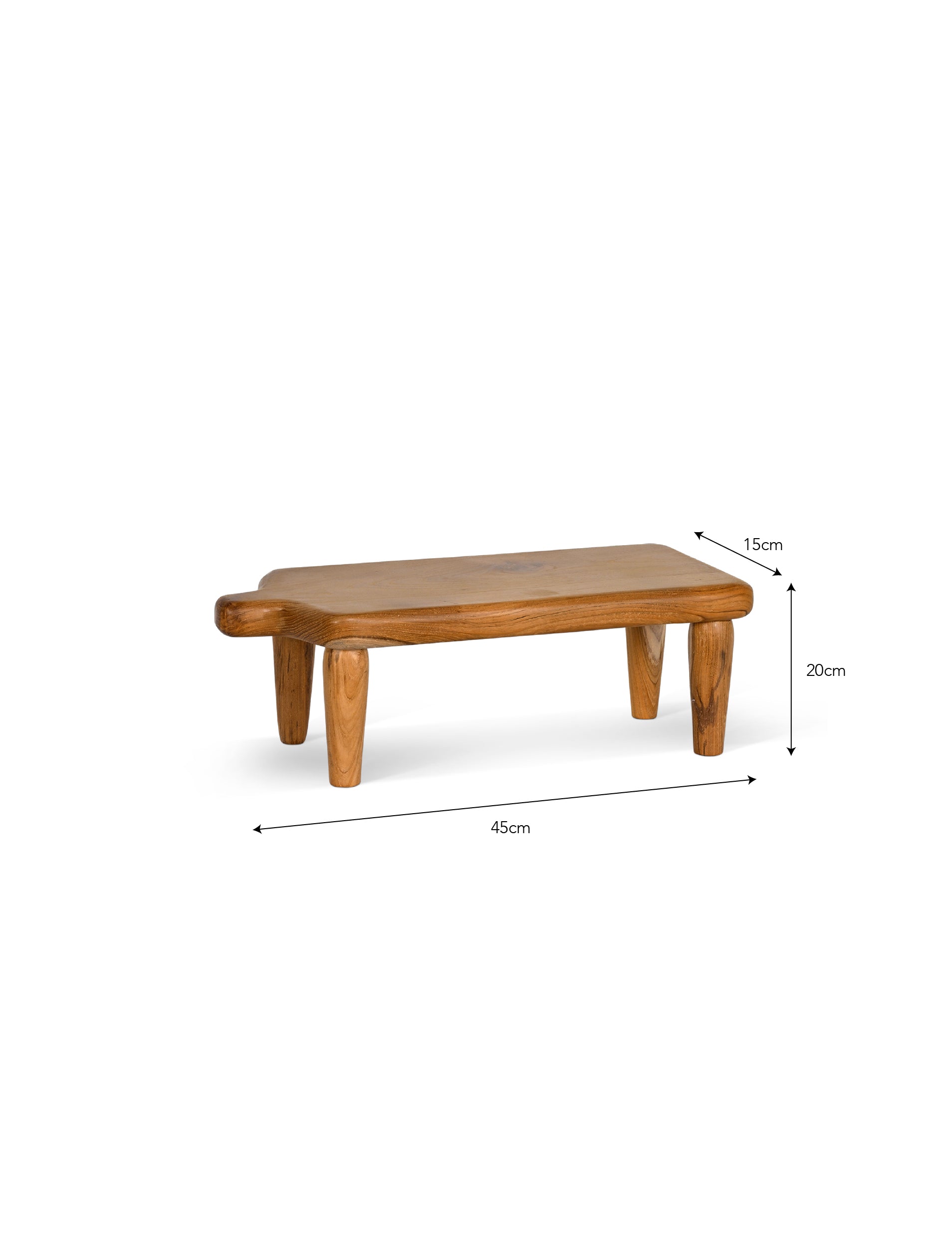 Medium Shippon Teak Serving Board by Sable Homeware, showing a smooth rectangular wooden serving board with natural teak grain.