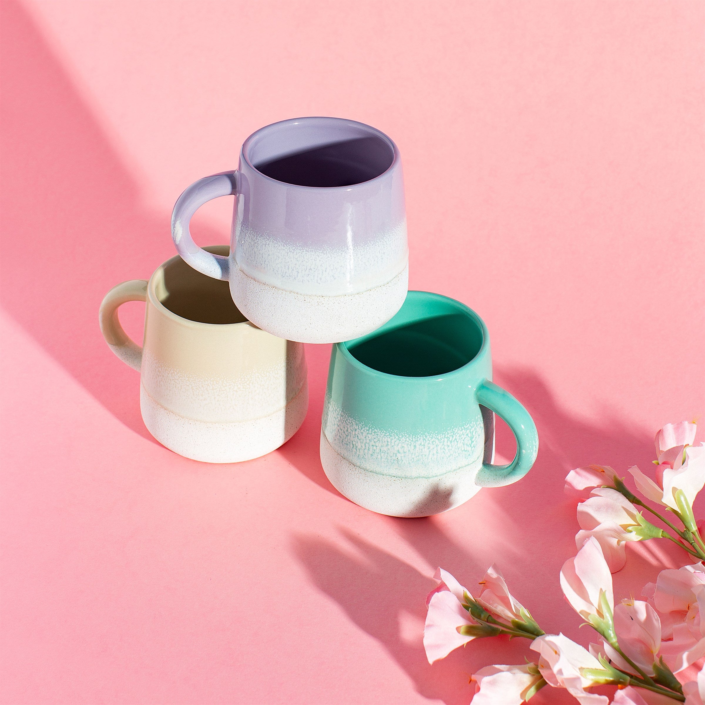 Sable Homeware Mojave Glaze Mug in multiple colors, ceramic mug with a smooth glaze finish, perfect for coffee or tea.