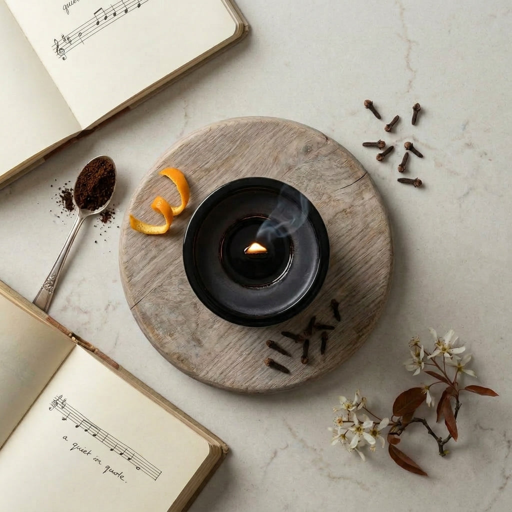 Elegant Sable Homeware Wxy Luxury Umbra Candle holder with candle for stylish home decor.