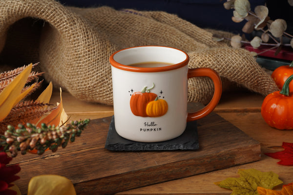 Snuggle Season Hello Pumpkin Stoneware Mug